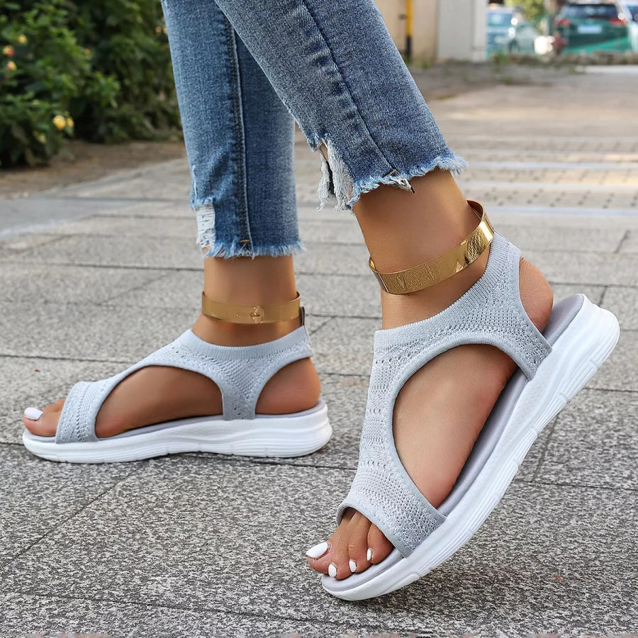 Open Toe Platform Sandals Apparel and Accessories