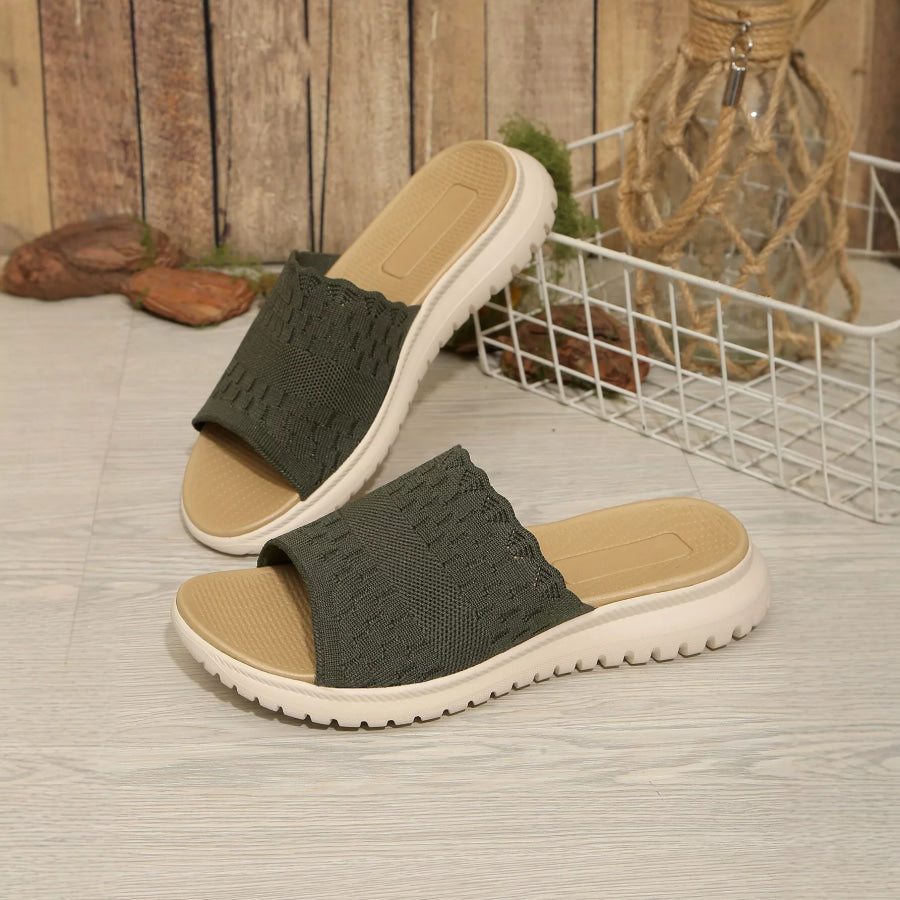 Open Toe Platform Sandals Apparel and Accessories