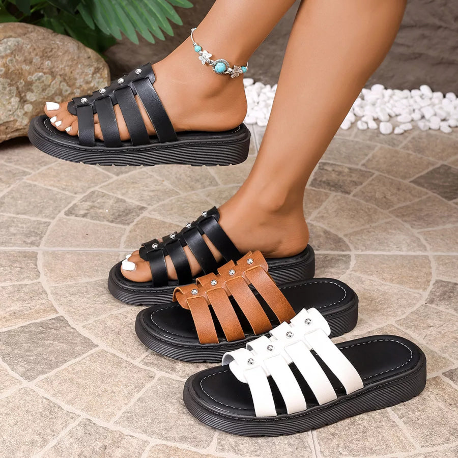 Open Toe Platform Sandals Apparel and Accessories