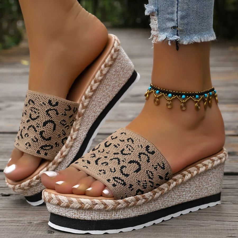 Open Toe Platform Sandals Apparel and Accessories