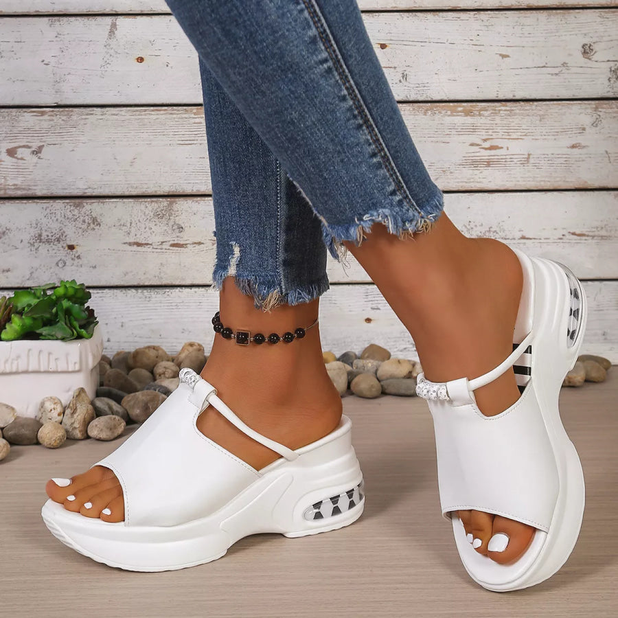 Open Toe Platform Sandals Apparel and Accessories