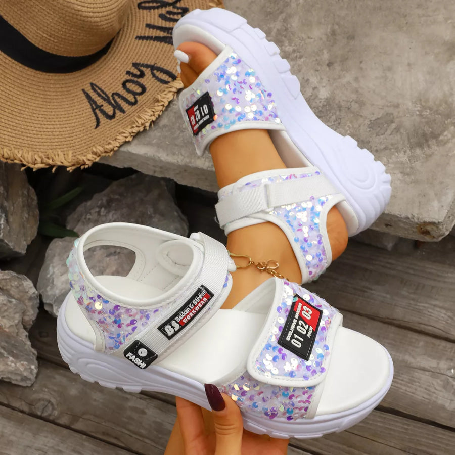 Open Toe Platform Sandals Apparel and Accessories