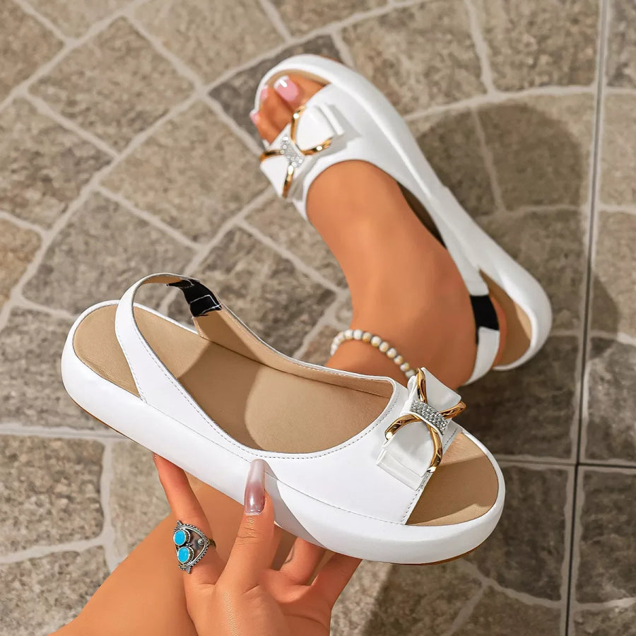 Open Toe Platform Sandals Apparel and Accessories