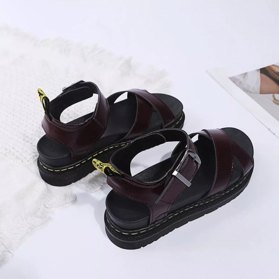 Open Toe Platform Sandals Apparel and Accessories