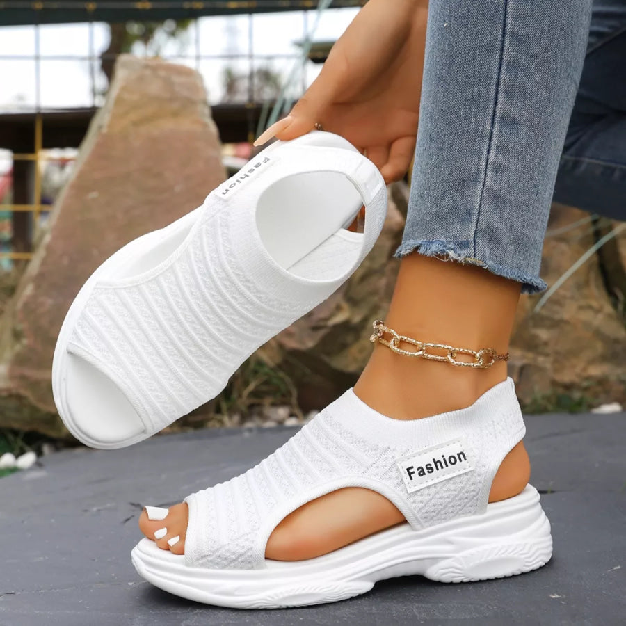 Open Toe Platform Sandals Apparel and Accessories