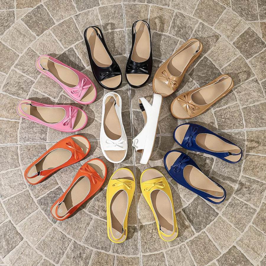 Open Toe Platform Sandals Apparel and Accessories