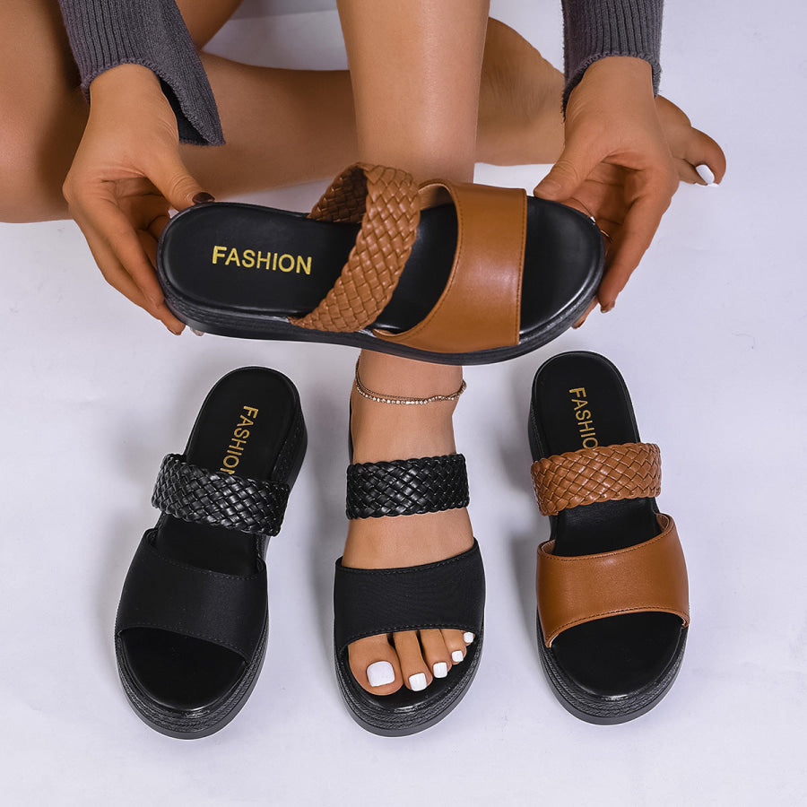 Open Toe Platform Sandals Apparel and Accessories