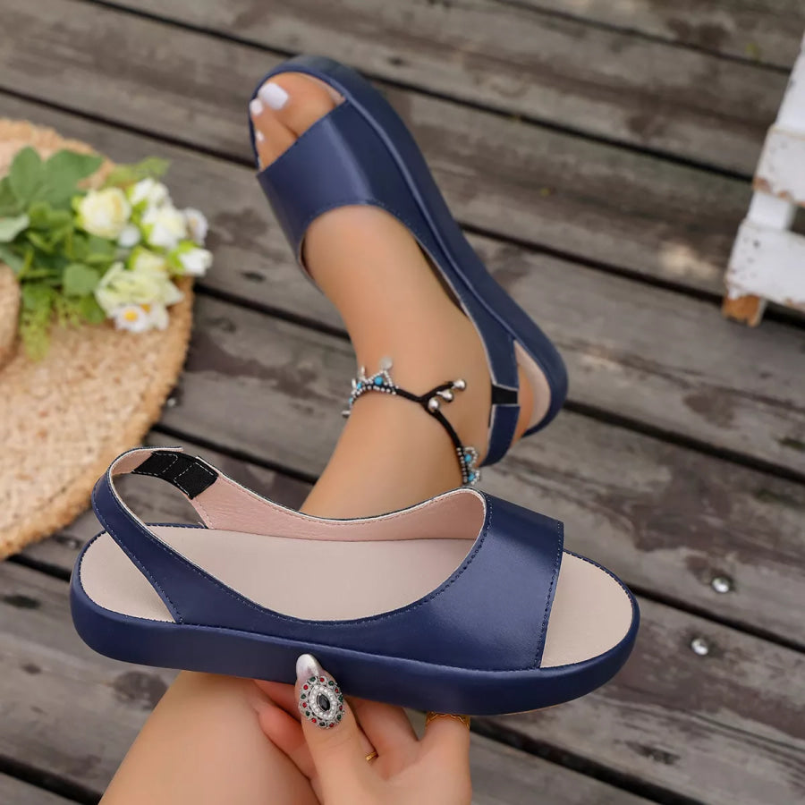 Open Toe Platform Sandals Apparel and Accessories