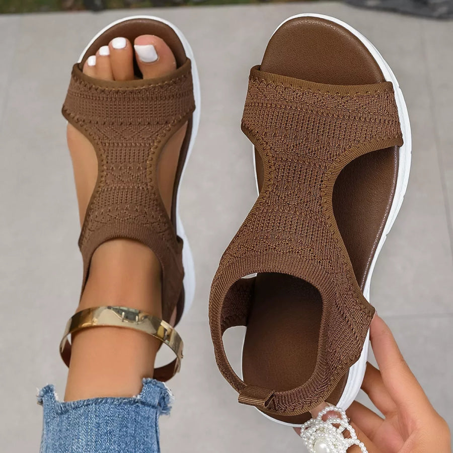 Open Toe Platform Sandals Apparel and Accessories