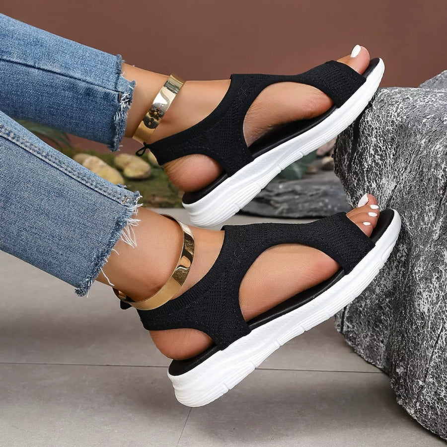 Open Toe Platform Sandals Apparel and Accessories