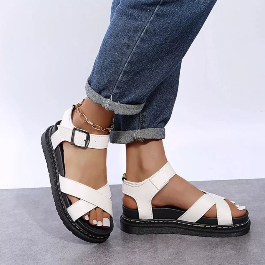 Open Toe Platform Sandals Apparel and Accessories