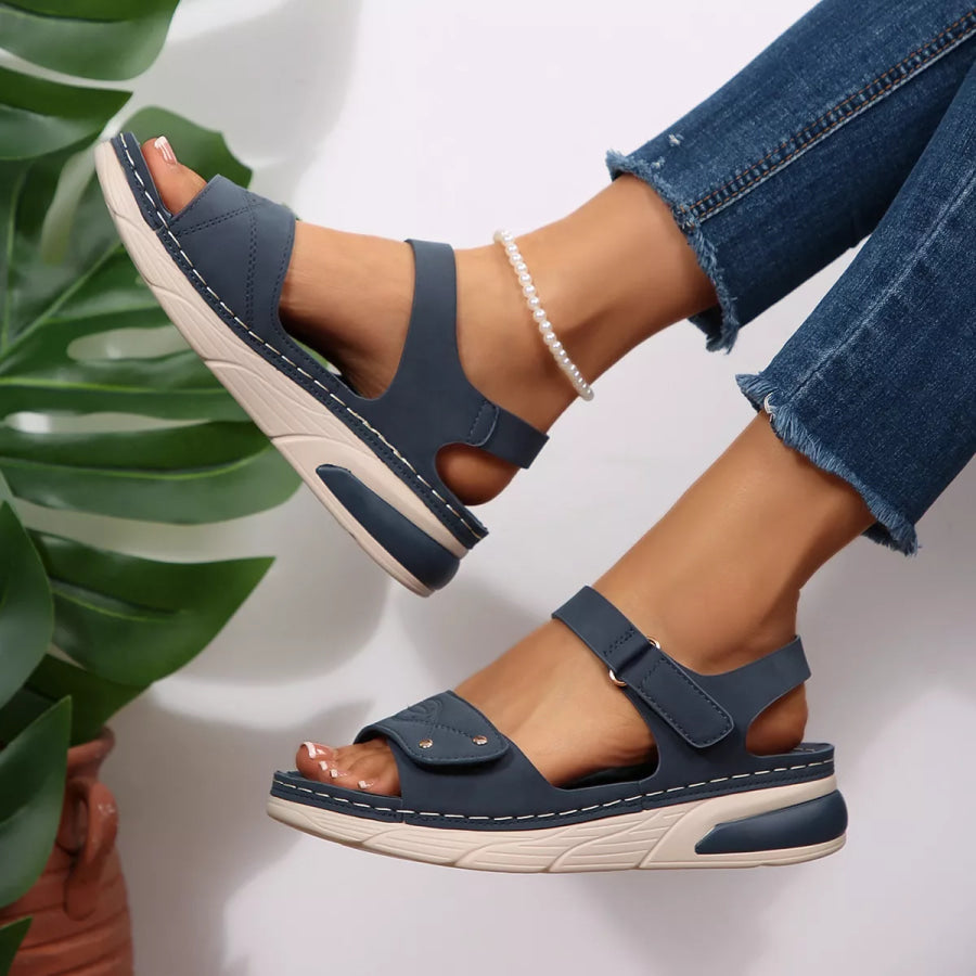 Open Toe Platform Sandals Apparel and Accessories