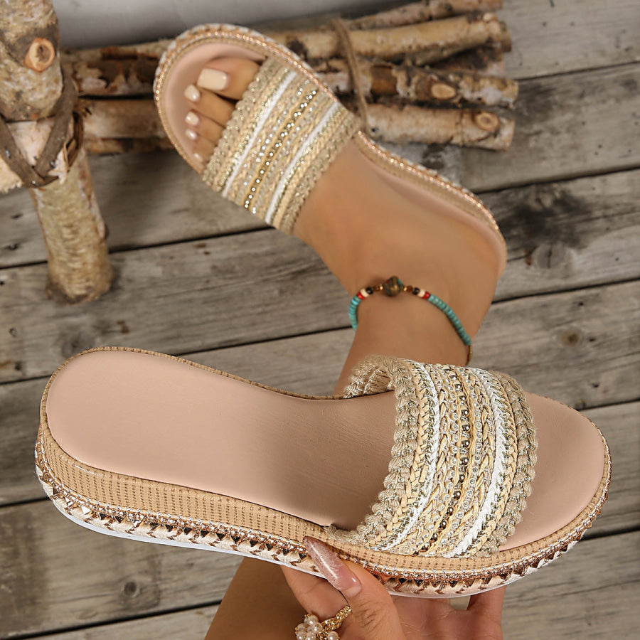 Open Toe Platform Sandals Apparel and Accessories