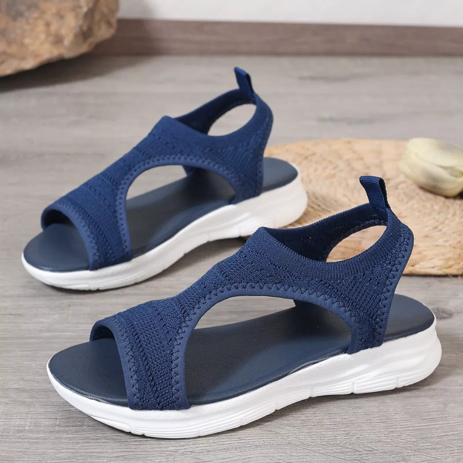 Open Toe Platform Sandals Apparel and Accessories