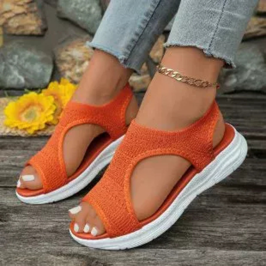 Open Toe Platform Sandals Apparel and Accessories