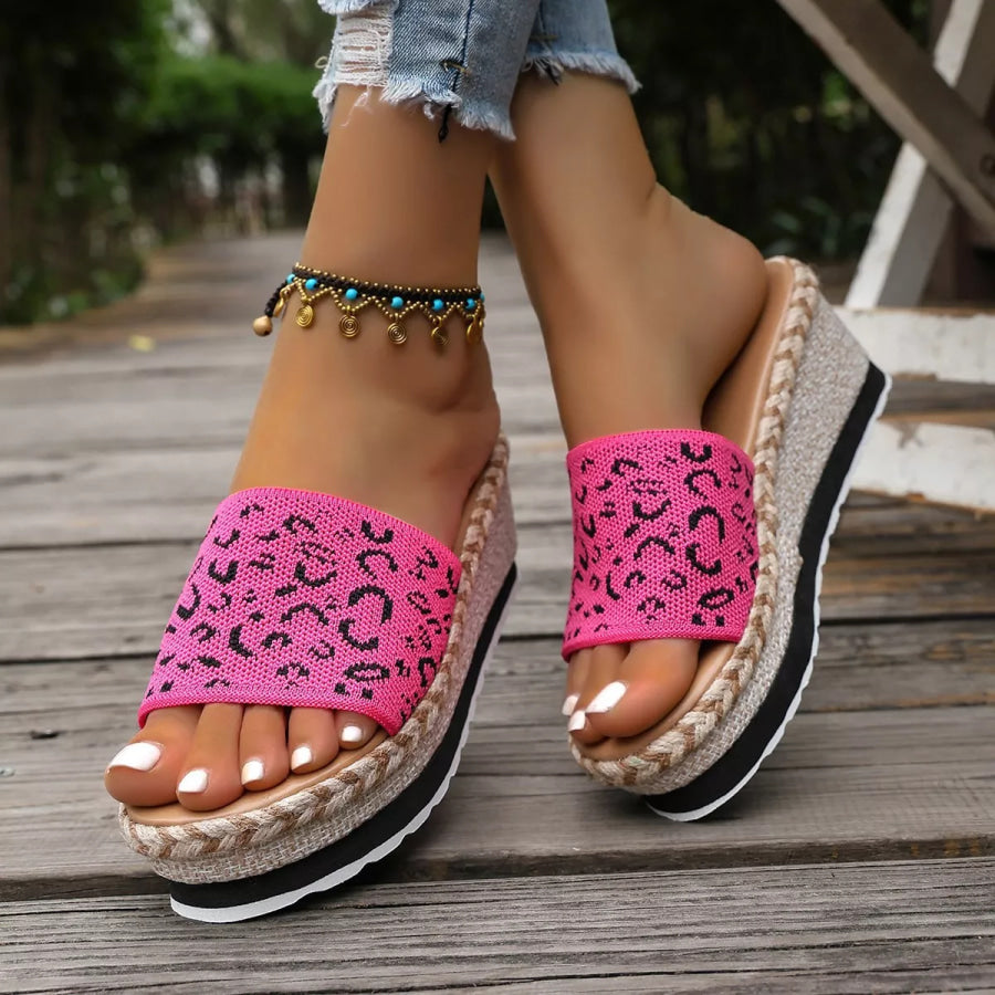 Open Toe Platform Sandals Apparel and Accessories