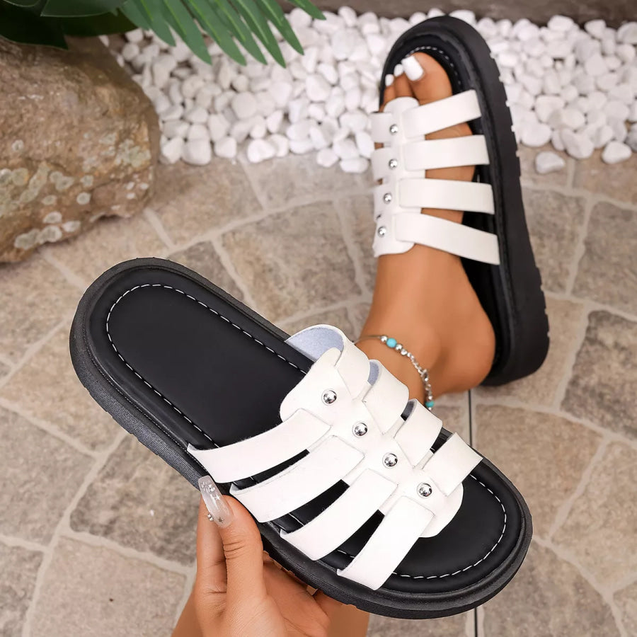 Open Toe Platform Sandals Apparel and Accessories