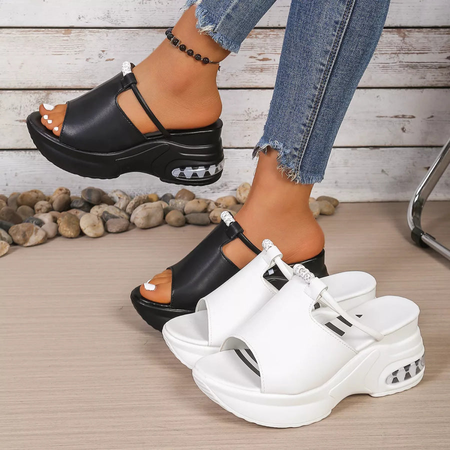 Open Toe Platform Sandals Apparel and Accessories