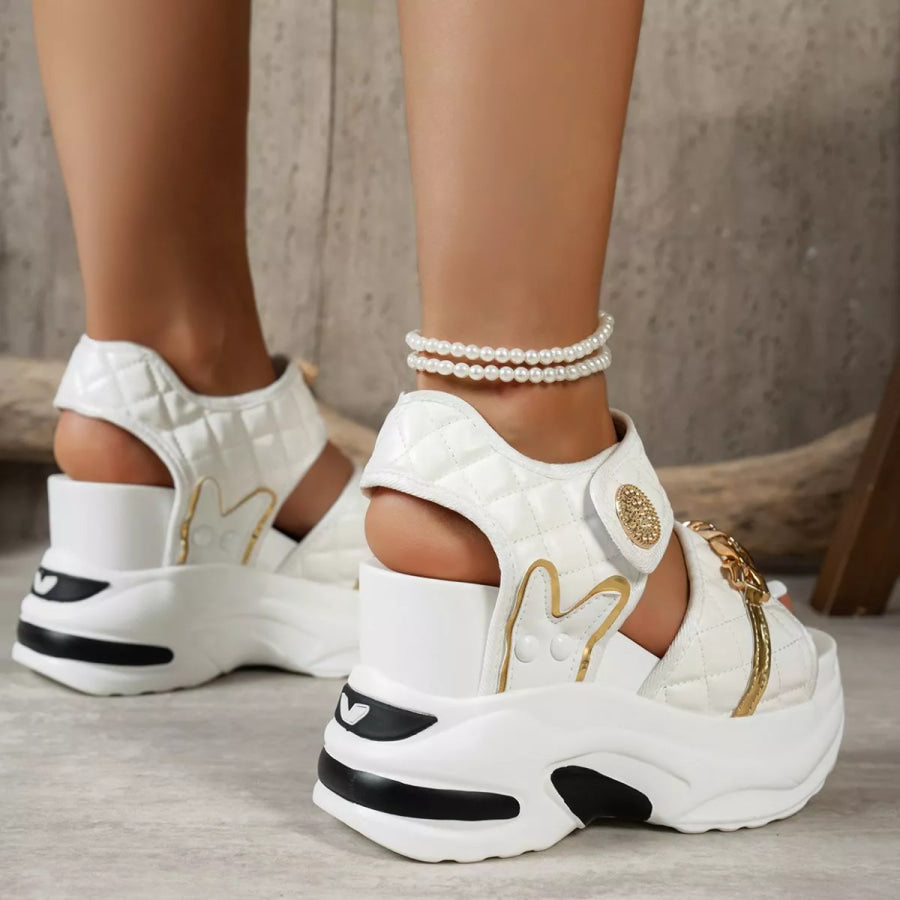 Open Toe Platform Sandals Apparel and Accessories