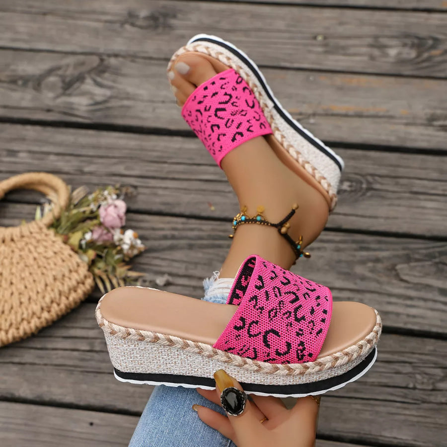 Open Toe Platform Sandals Apparel and Accessories