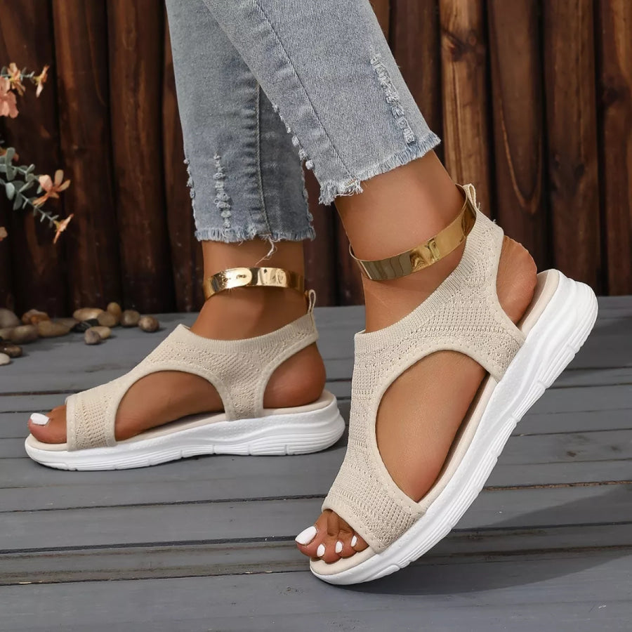 Open Toe Platform Sandals Apparel and Accessories