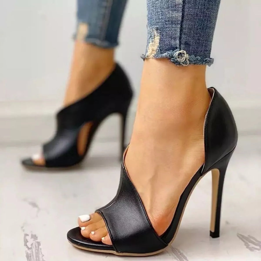 Open Toe Stiletto Sandals Apparel and Accessories