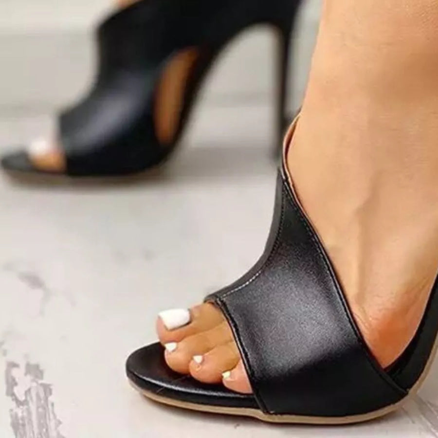 Open Toe Stiletto Sandals Apparel and Accessories
