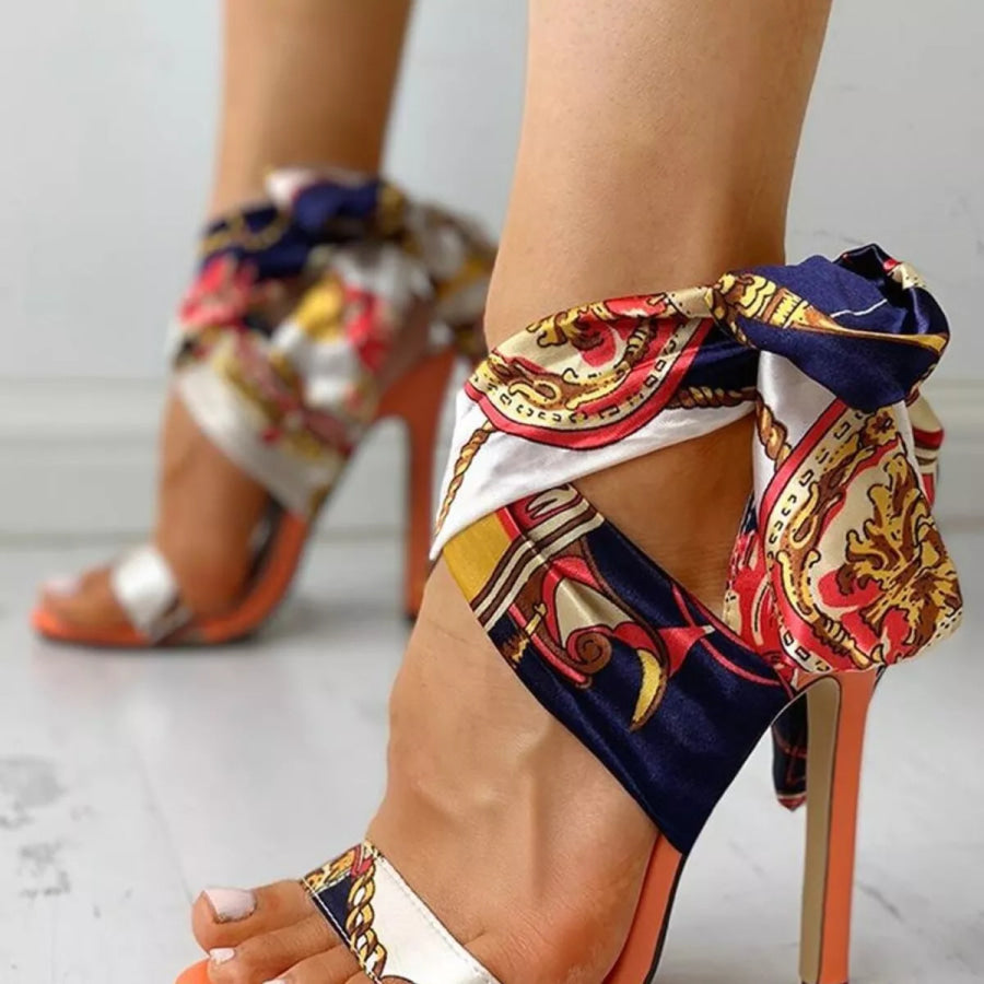 Open Toe Stiletto Sandals Apparel and Accessories