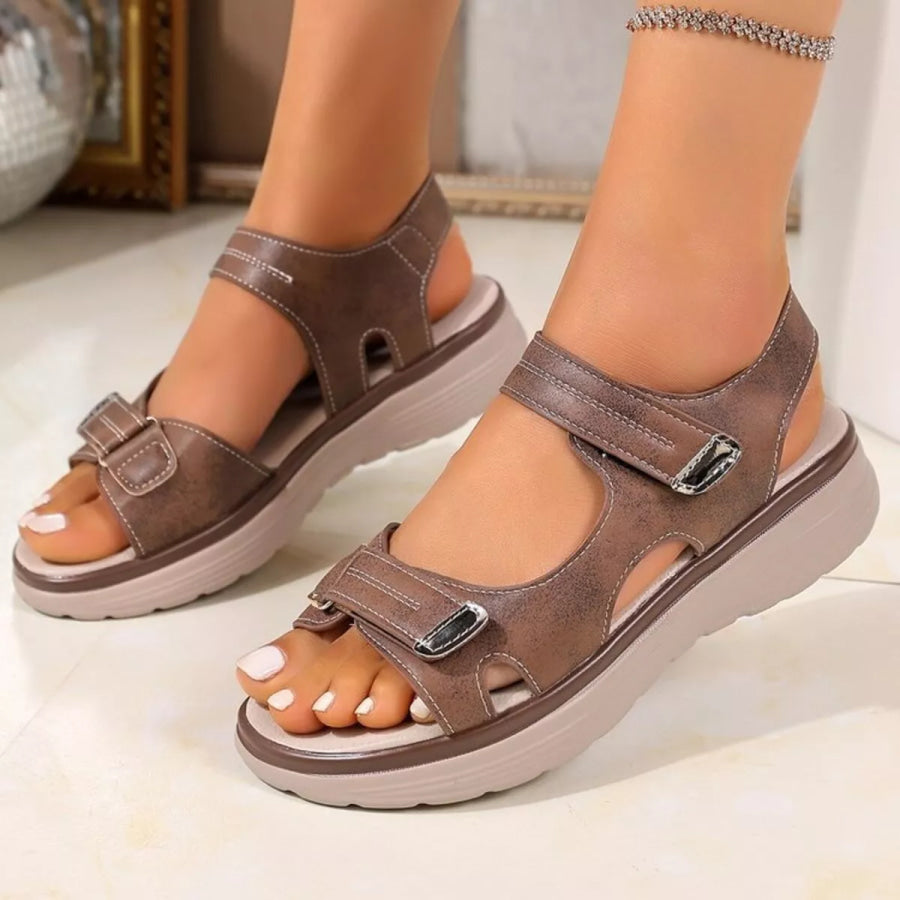 Open Toe Velcro Sandals Apparel and Accessories
