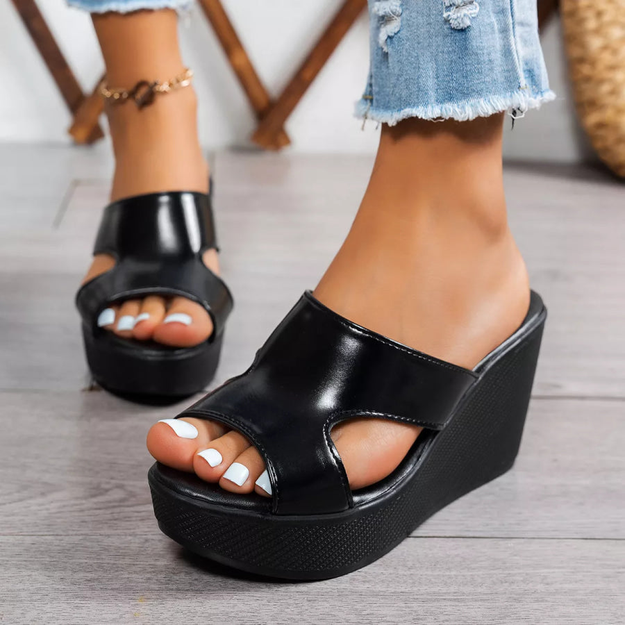 Open Toe Wedge Sandals Apparel and Accessories