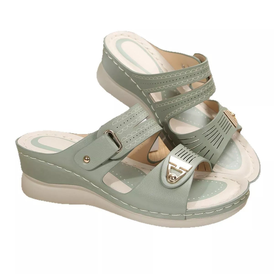 Open Toe Wedge Sandals Apparel and Accessories