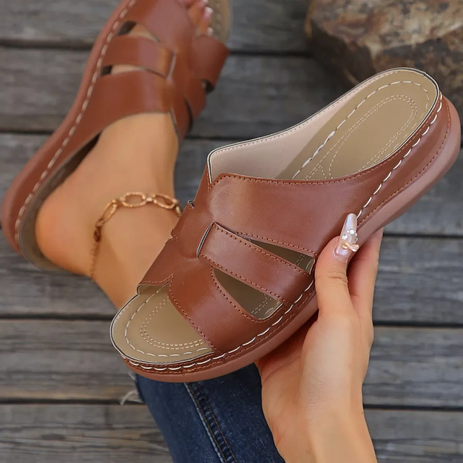 Open Toe Wedge Sandals Apparel and Accessories