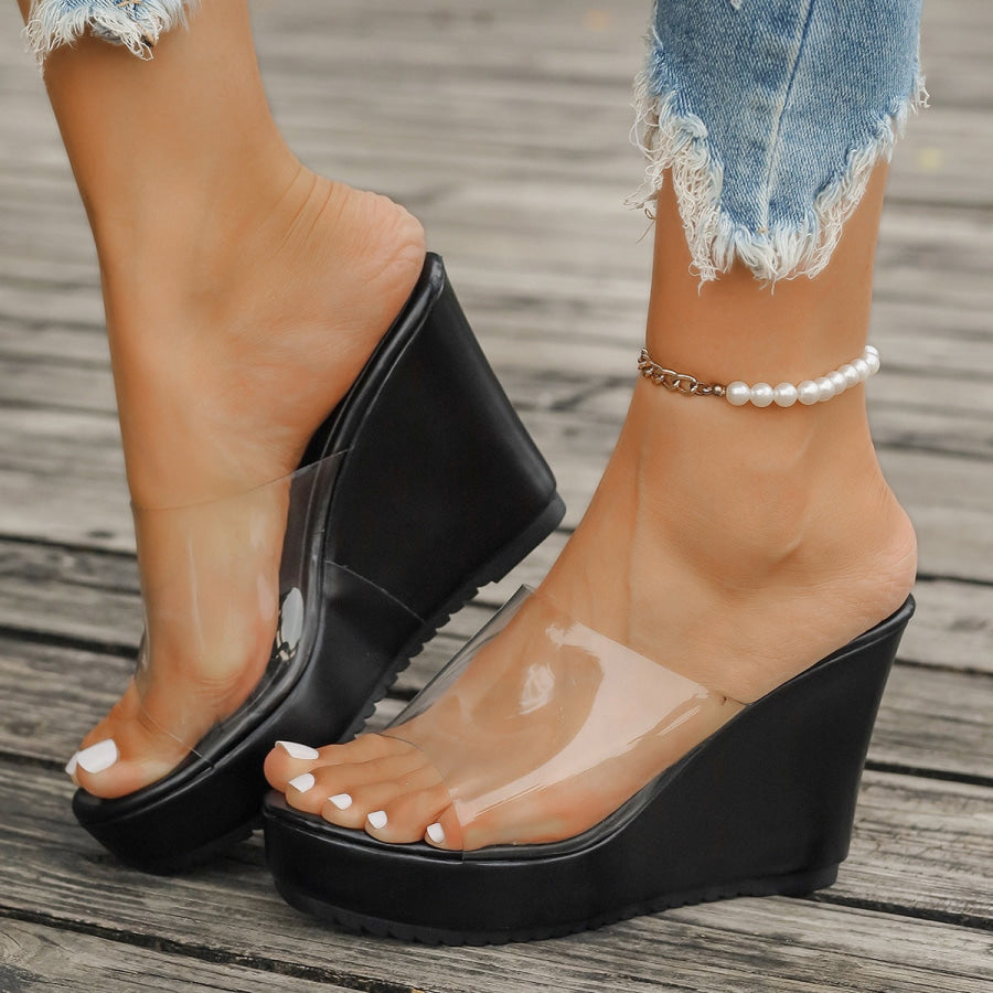 Open Toe Wedge Sandals Apparel and Accessories