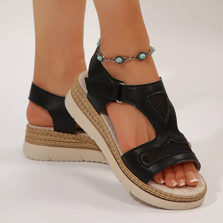 Open Toe Wedge Sandals Apparel and Accessories