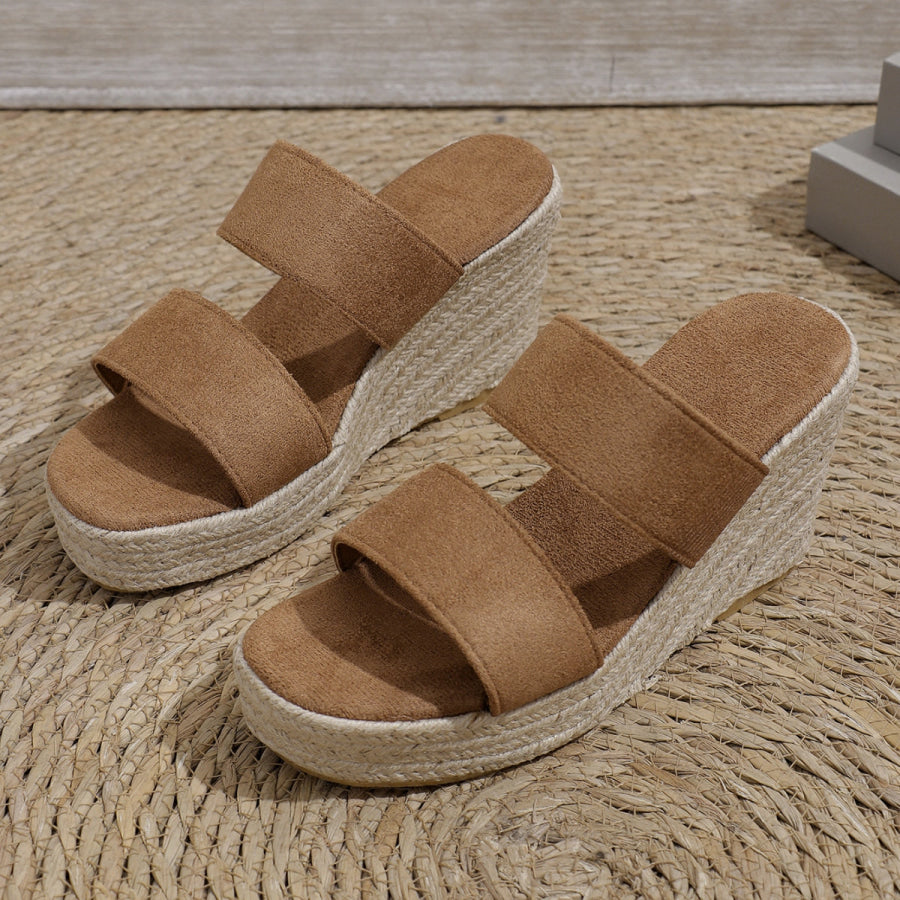 Open Toe Wedge Sandals Apparel and Accessories