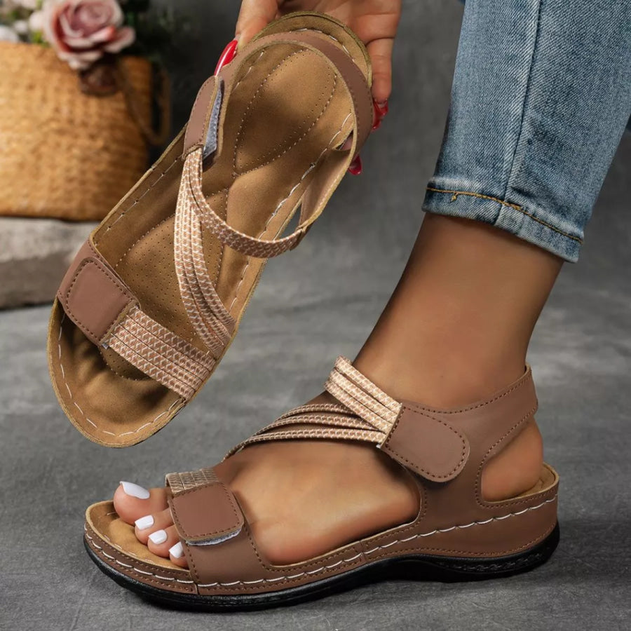 Open Toe Wedge Sandals Apparel and Accessories