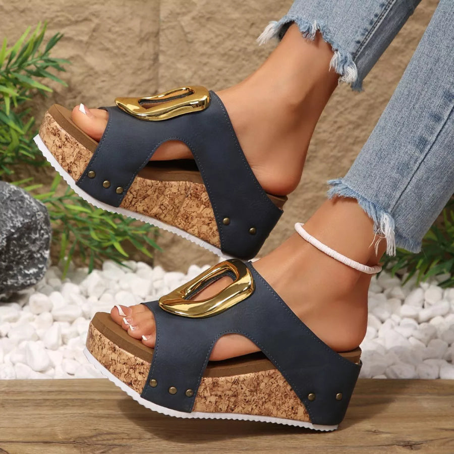 Open Toe Wedge Sandals Apparel and Accessories