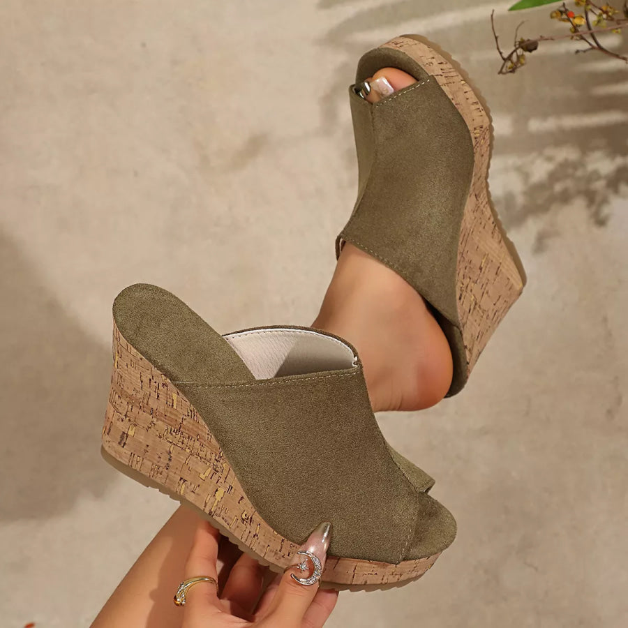 Open Toe Wedge Sandals Apparel and Accessories