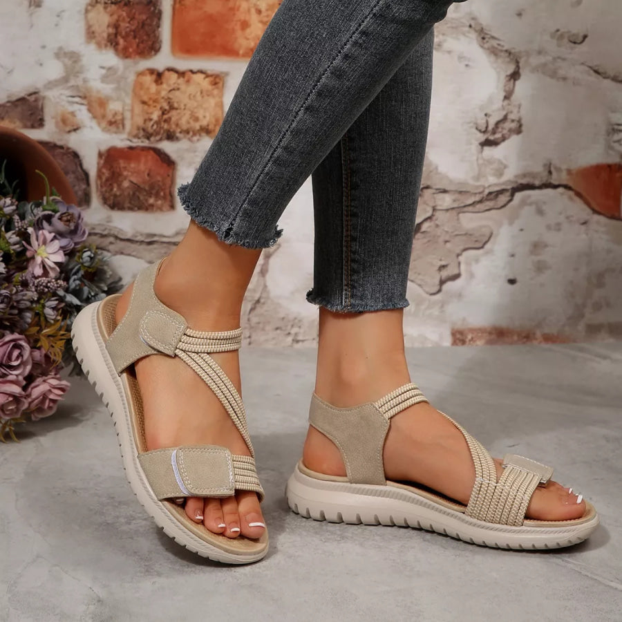 Open Toe Wedge Sandals Apparel and Accessories