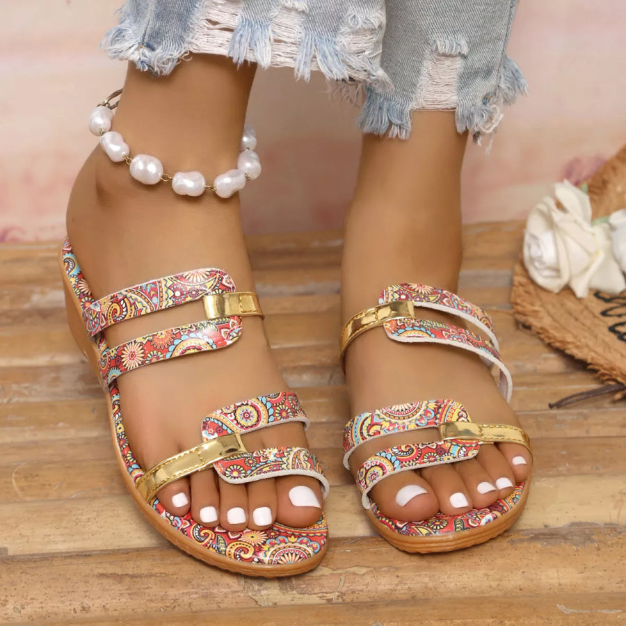 Open Toe Wedge Sandals Apparel and Accessories