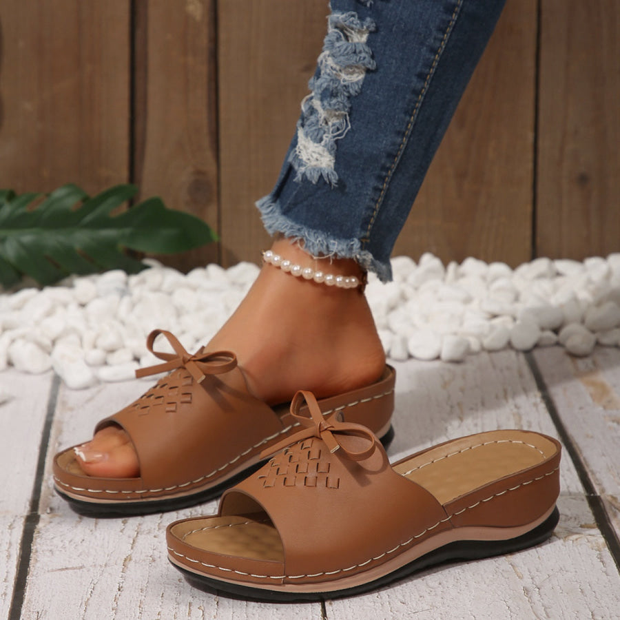Open Toe Wedge Sandals Apparel and Accessories
