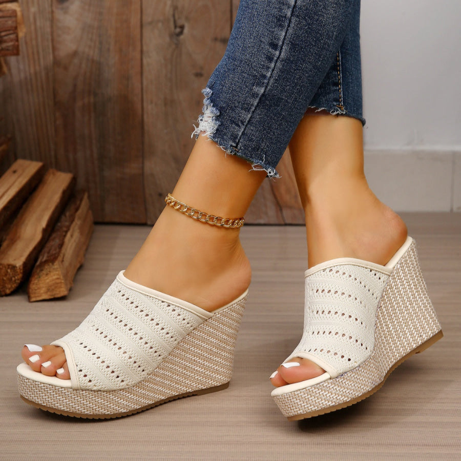 Open Toe Wedge Sandals Apparel and Accessories