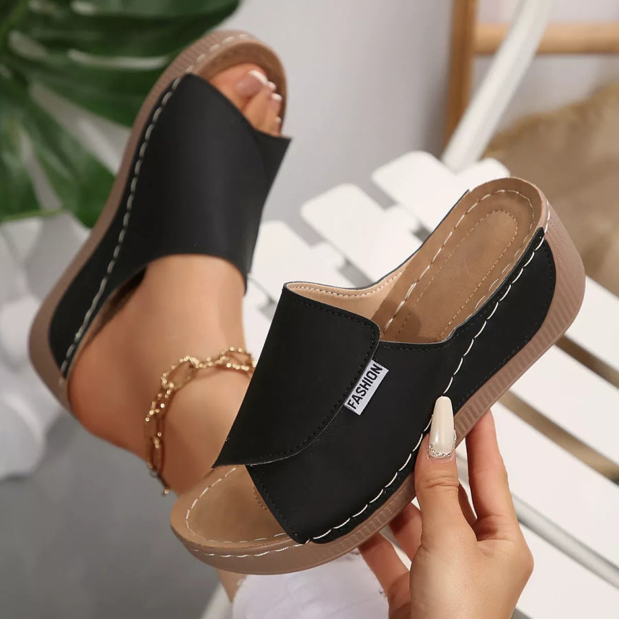 Open Toe Wedge Sandals Apparel and Accessories