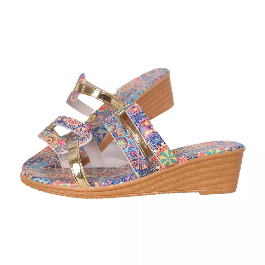 Open Toe Wedge Sandals Apparel and Accessories
