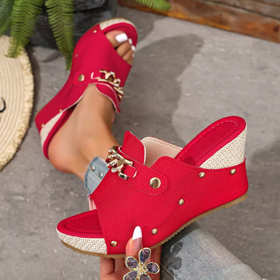 Open Toe Wedge Sandals Apparel and Accessories