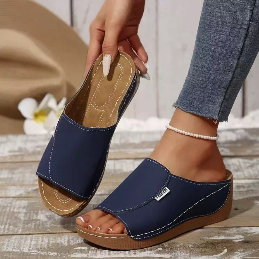 Open Toe Wedge Sandals Apparel and Accessories