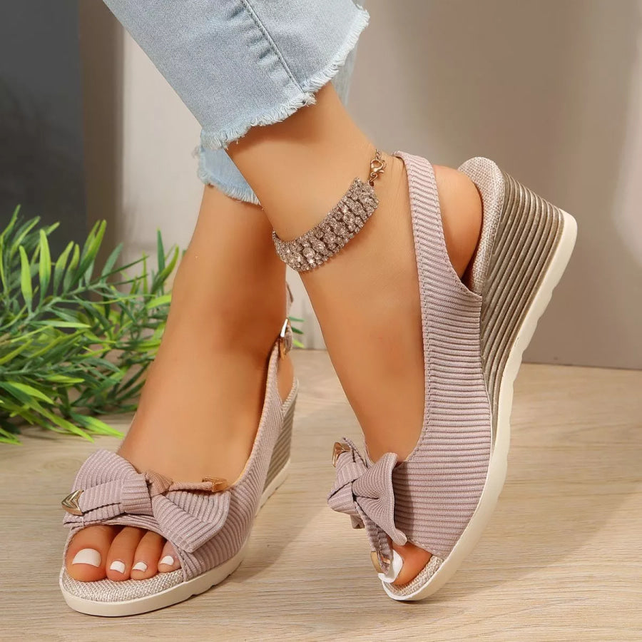 Open Toe Wedge Sandals Apparel and Accessories