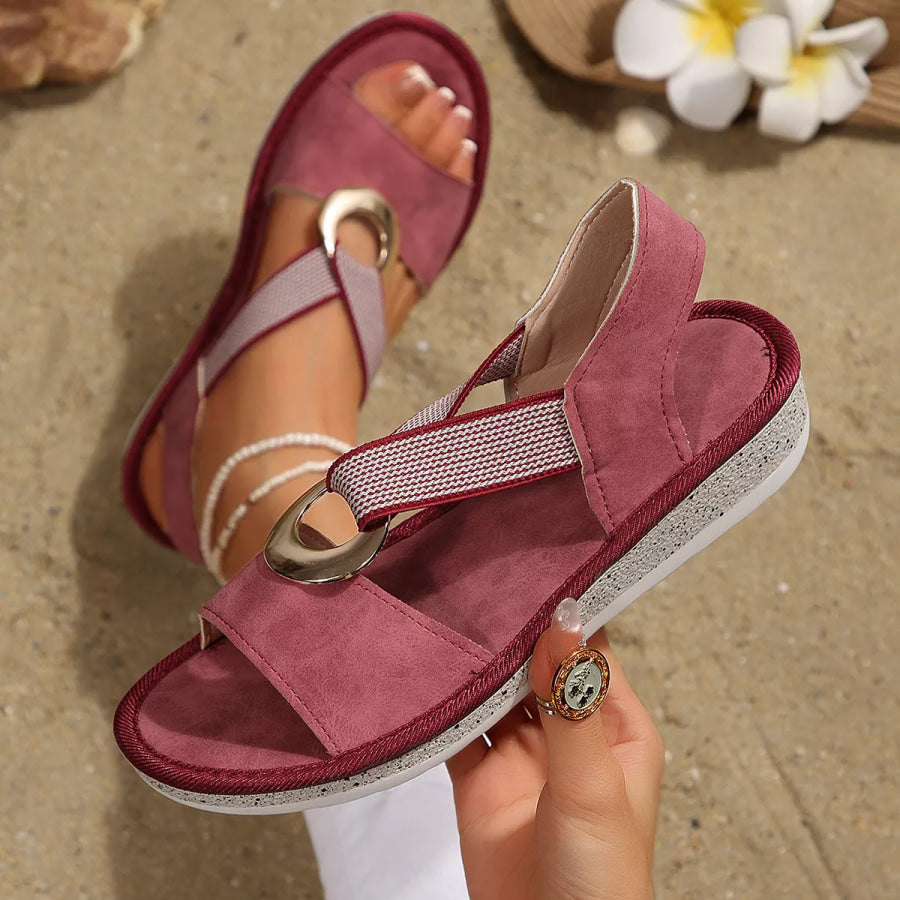 Open Toe Wedge Sandals Apparel and Accessories