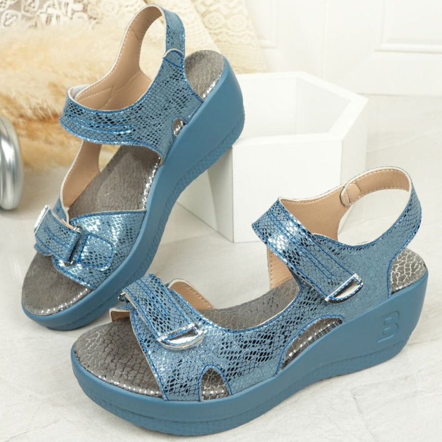 Open Toe Wedge Sandals Apparel and Accessories
