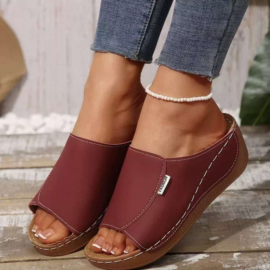 Open Toe Wedge Sandals Apparel and Accessories